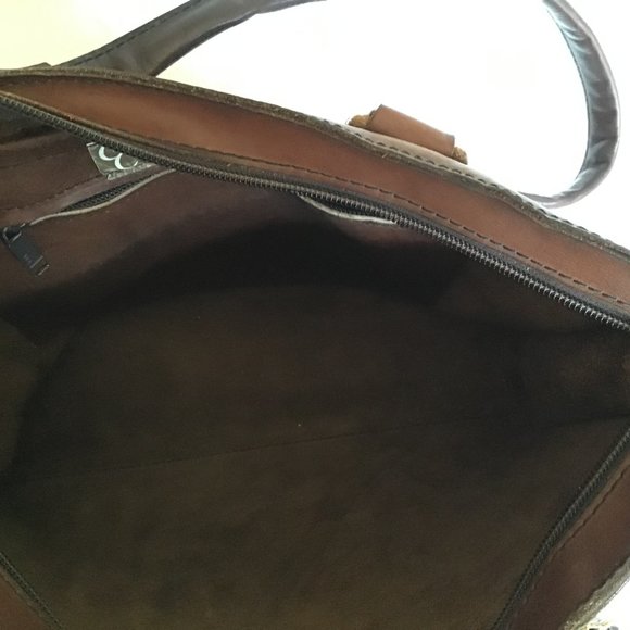 Artisanal Hand Crafted Leather Shoulder Purse / Tote Bag by Conception Cuir - Picture 7 of 8